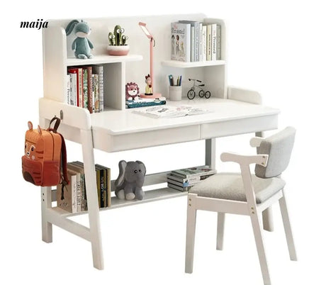 Everly Adjustable Desk with Bookshelves Set from maija