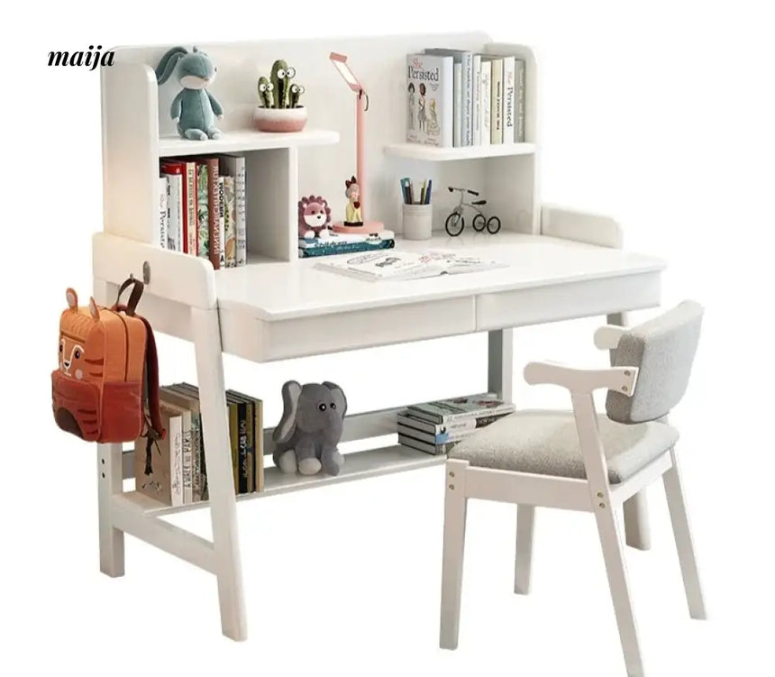 Everly Adjustable Desk with Bookshelves Set from maija