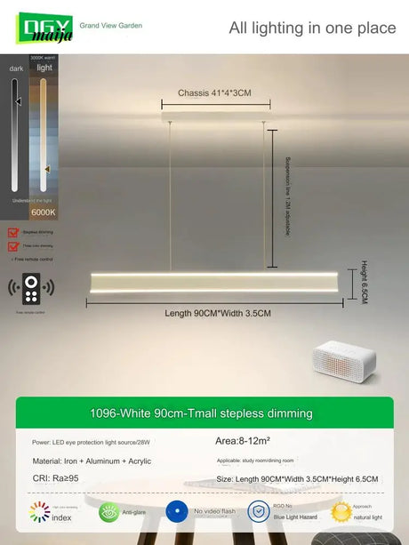GVG Double-Layer Long Bar Chandelier from GVG