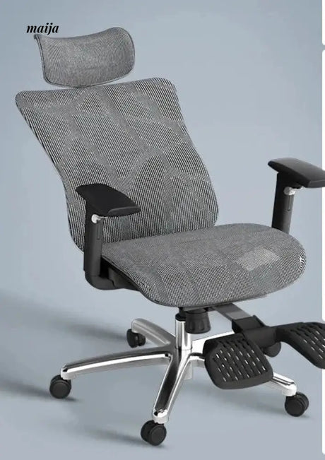 Black and White P7 Ergonomic Office Chair from Hbada