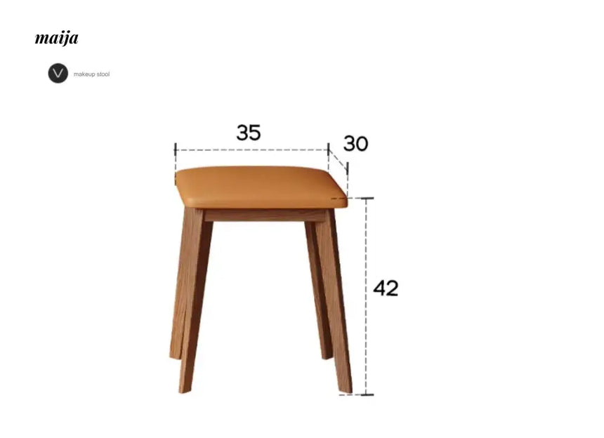 Dante Solid Wood Extendable Dressing Table from AI