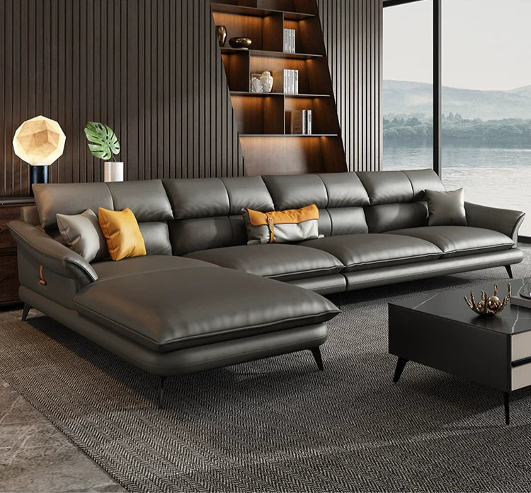 DIPU Karla Modern Cowhide Sofa from DIPU