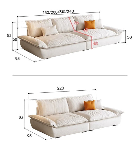 DIPU Milan Modern Breathable Cotton-Linen Sofa from DIPU