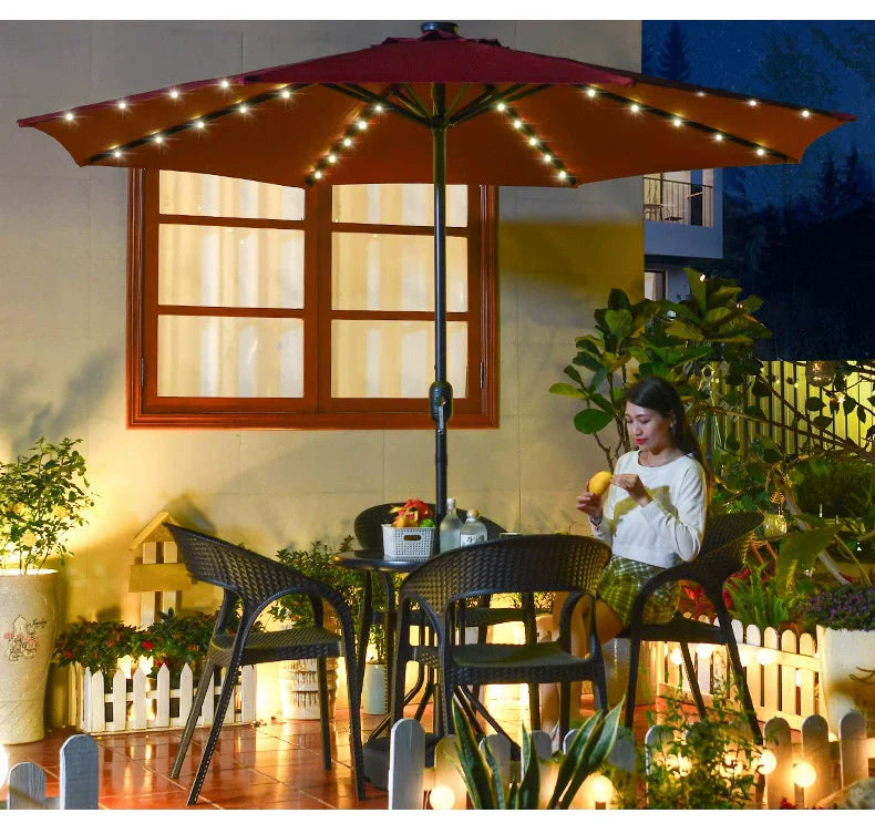 MOJIA Florian Porcelain Pillar Garden Umbrella for Outdoor Lounging from MOJIA