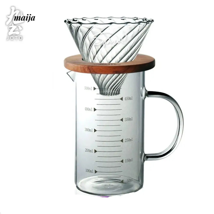 JOTO Handcrafted Coffee Filter Cup Solid Wood V60 Pink from MOSE