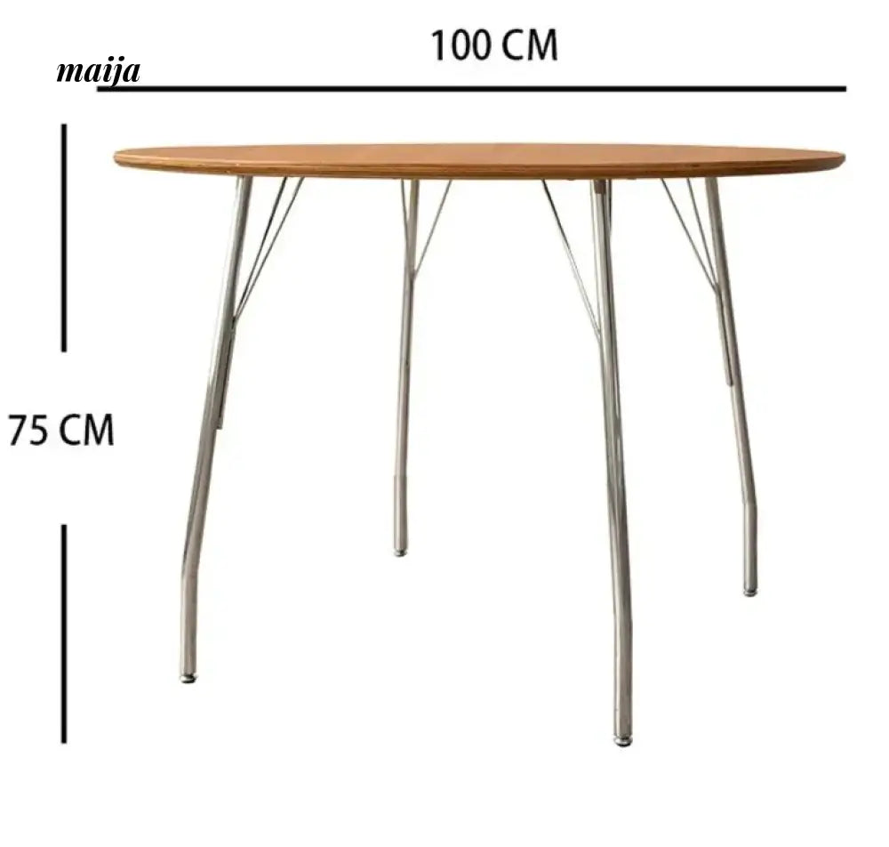 MOODSTORM Lilli Simple Iron Dining Table and Chair Set from MOODSTORM