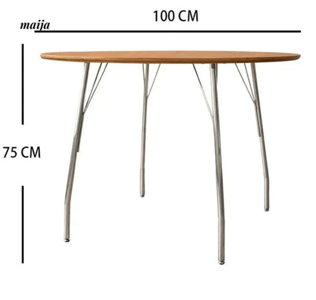 MOODSTORM Lilli Simple Iron Dining Table and Chair Set from MOODSTORM