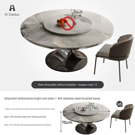 Seaton Lazy Susan Dining Table from MODENG