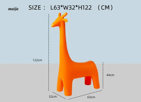 LOWERLEFT Giraffe Kids Shoe Stool from Lower Left