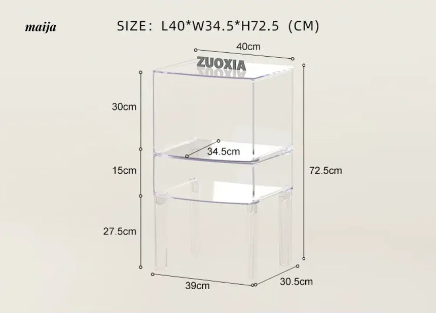 LOWERLEFT Acrylic Minimalist Bedroom Cabinet from HOBBYTREE