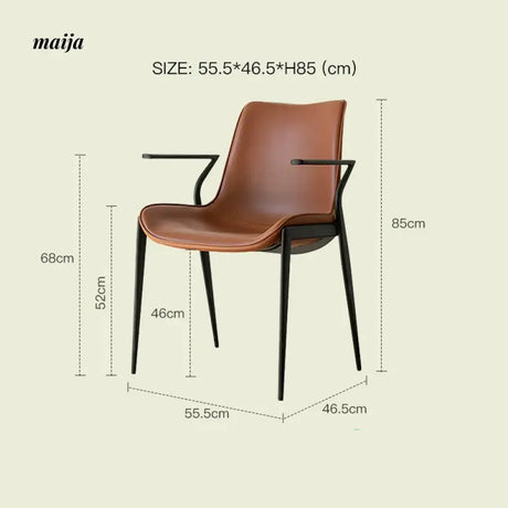 LAZYSPACE Alice Leather Dining Chair from LAZYSPACE
