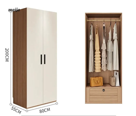 MEIHOUSE Cream Bedroom Modern One Door Large Storage Wardrobe from MEIHOUSE