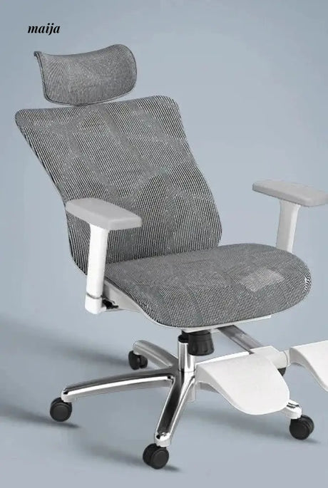 Black and White P7 Ergonomic Office Chair from Hbada