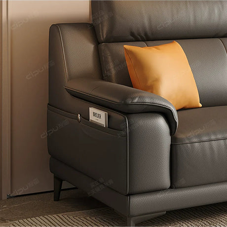 DIPU Tanner Cream Leather Sofa from DIPU