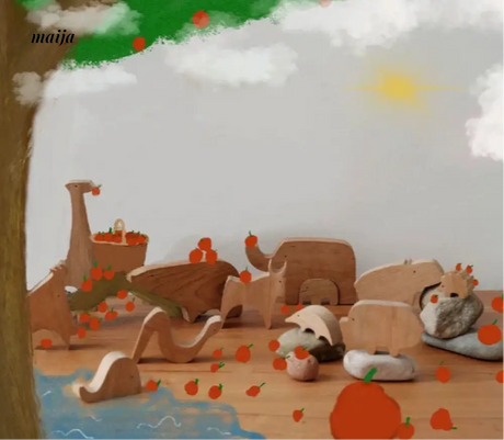 MUMO Mia Wooden Brainteaser Toy Set from MUMO