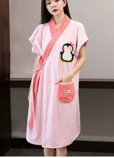 NUANYOU Wearable Bath Towel with Bathrobe from Nuanyou