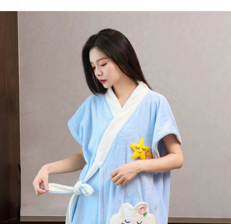 NUANYOU Wearable Bath Towel with Bathrobe from Nuanyou