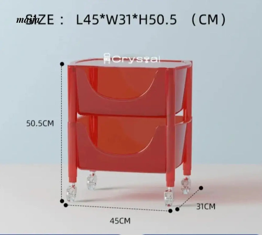 Acrylic Cloudy Snack Trolley