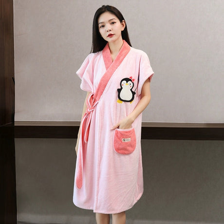 NUANYOU Wearable Bath Towel with Bathrobe from Nuanyou