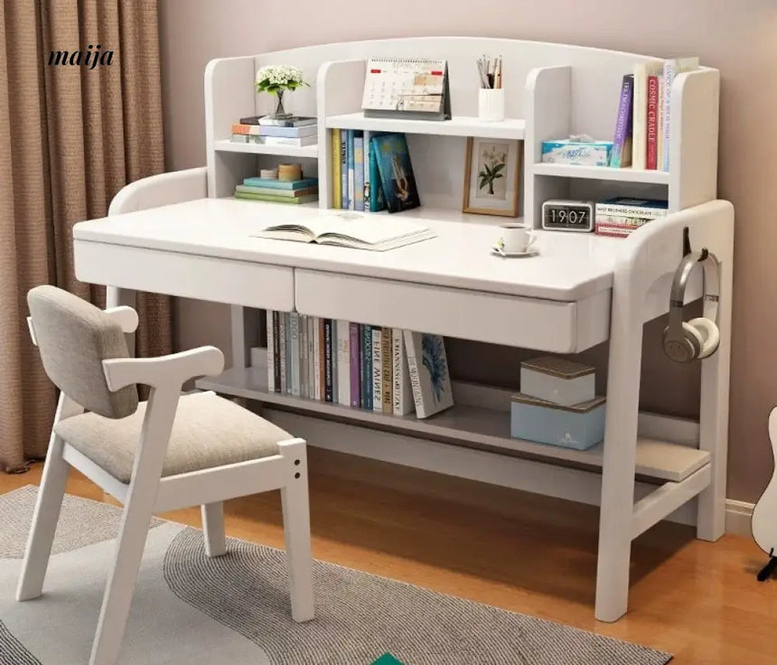 Mabel Adjustable Solid Wood Children's Desk from maija