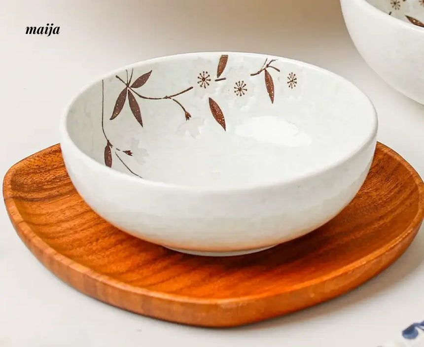OKADA YAKI Japanese Ceramic Soup Bowl from OKADA YAKI