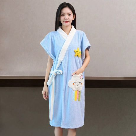 NUANYOU Wearable Bath Towel with Bathrobe from Nuanyou