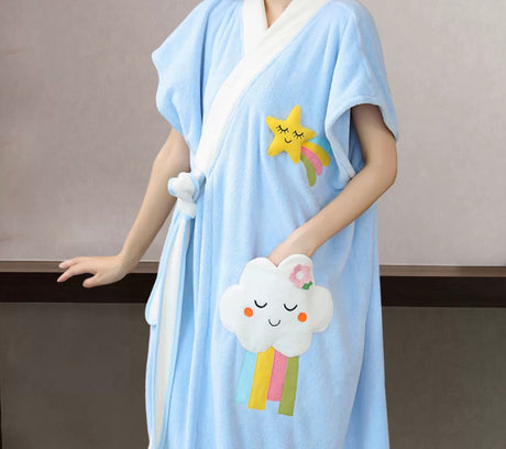 NUANYOU Wearable Bath Towel with Bathrobe from Nuanyou