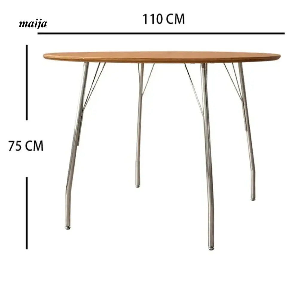 MOODSTORM Lilli Simple Iron Dining Table and Chair Set from MOODSTORM