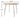 MOODSTORM Lilli Simple Iron Dining Table and Chair Set from MOODSTORM
