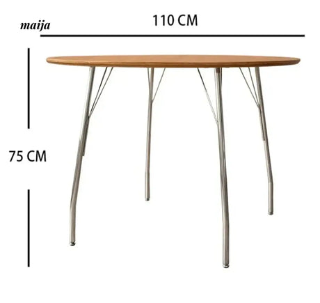 MOODSTORM Lilli Simple Iron Dining Table and Chair Set from MOODSTORM