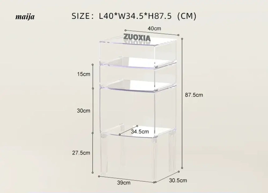 LOWERLEFT Acrylic Minimalist Bedroom Cabinet from HOBBYTREE