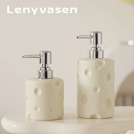 LENYVASEN Soren Shampoo Ceramic Container from LENYVASEN