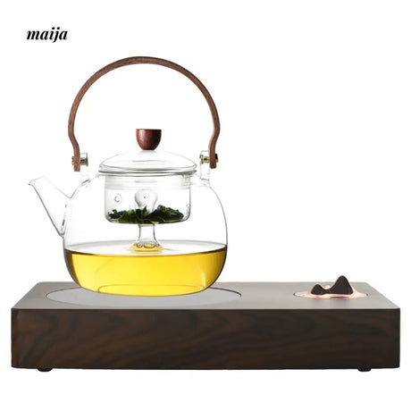 JOTO Heat Resistant Ceramic Electric Pot Double Layer Teapot from JOTO