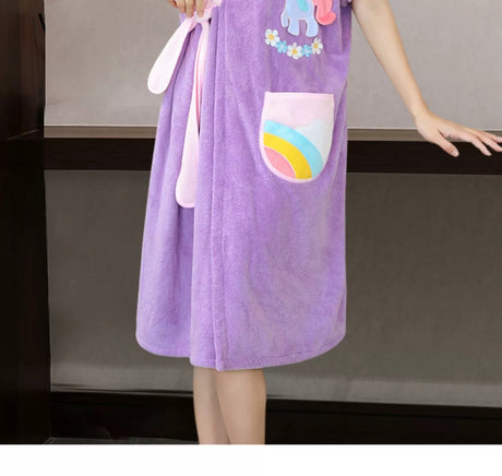NUANYOU Wearable Bath Towel with Bathrobe from Nuanyou