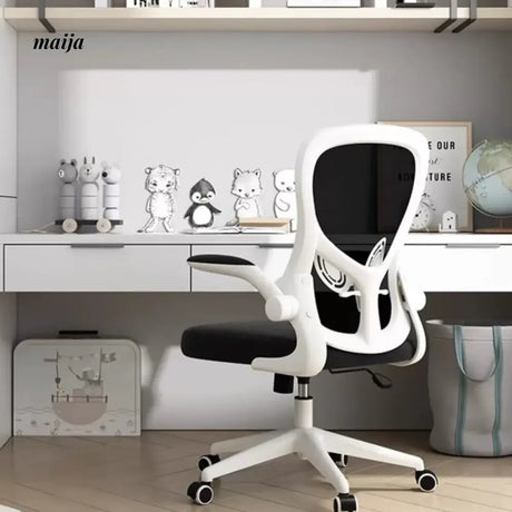 Black and White Comfortable Study Chair from Kaiyashi