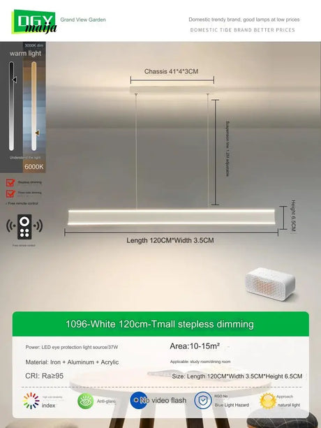 GVG Double-Layer Long Bar Chandelier from GVG