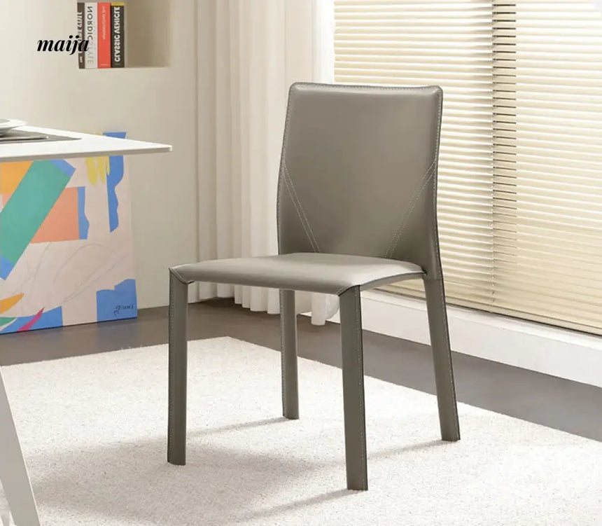 Saddle Leather Dining Chairs from maija