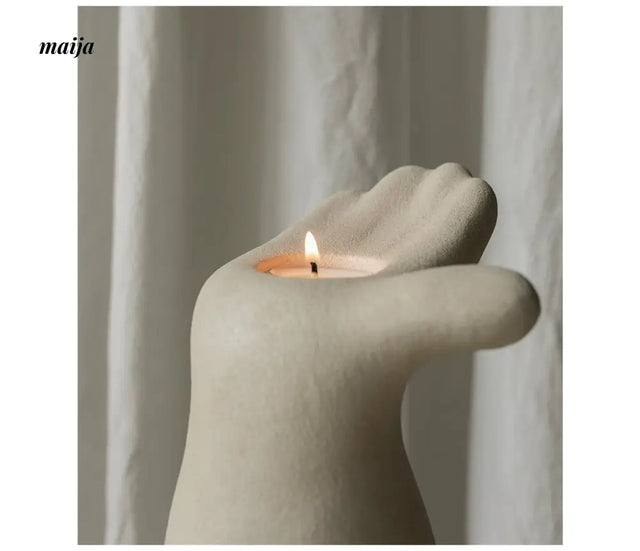 JELLYPAINT Hand Heart Warm Table Candle from JELLYPAINT