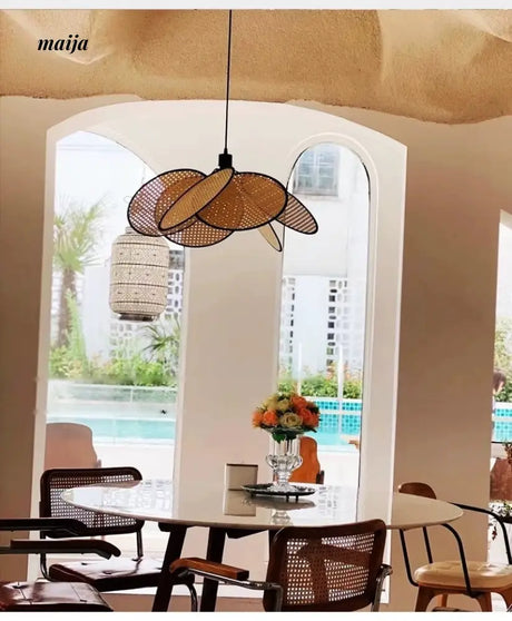 ZHONGSHAN Wabi-Sabi Rattan Chandelier for Living Room from ZHONGSHAN