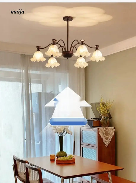 NANCY Lily of the Valley Chandelier Retro Style from NANCY