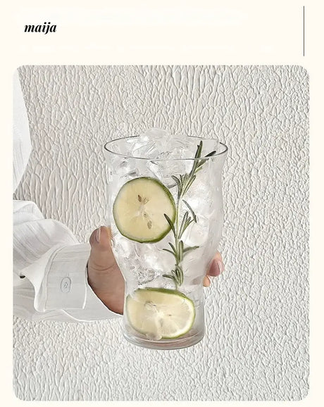 BANKE Large Capacity Transparent Glass Ice Coffee Cup from BANKE