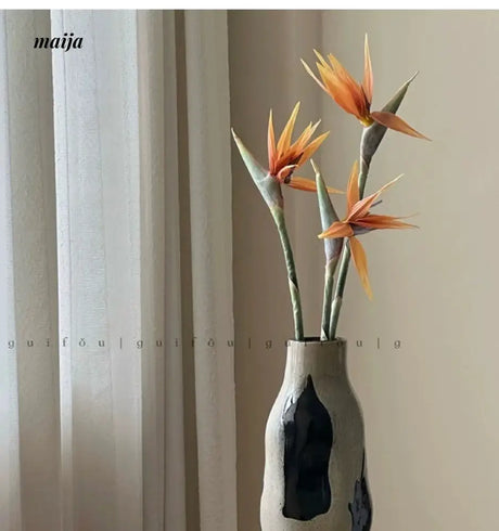 GUIFOU Wabi Sabi Handmade Glazed Vase from GUIFOU