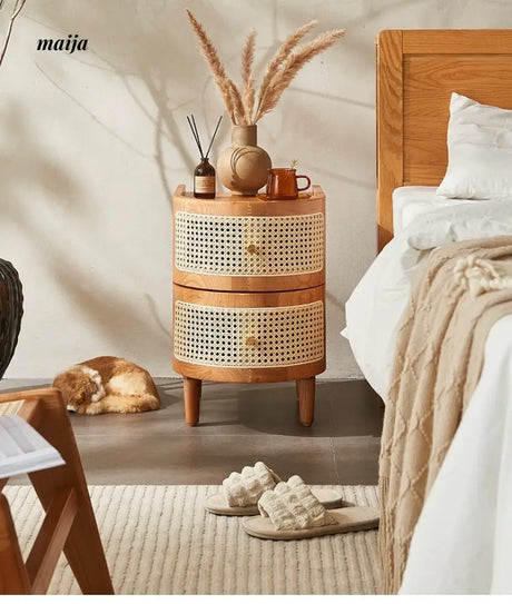 RATTAN CRAFTSMAN Bedside Rattan Cabinet from RATTAN CRAFTSMAN