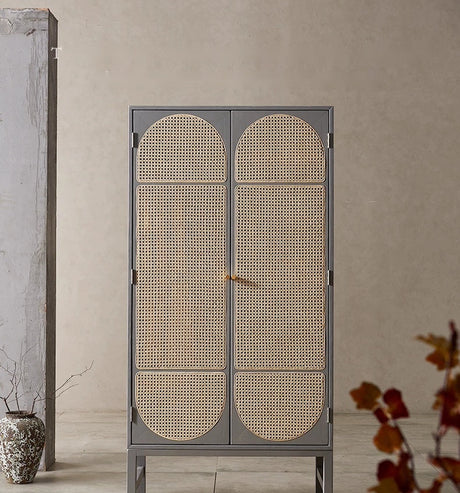 RATTAN CRAFTSMAN Vintage Double Wardrobe from RATTAN CRAFTSMAN