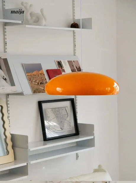 LYNN Orange Retro Restaurant Chandelier from Lynn's Lamp