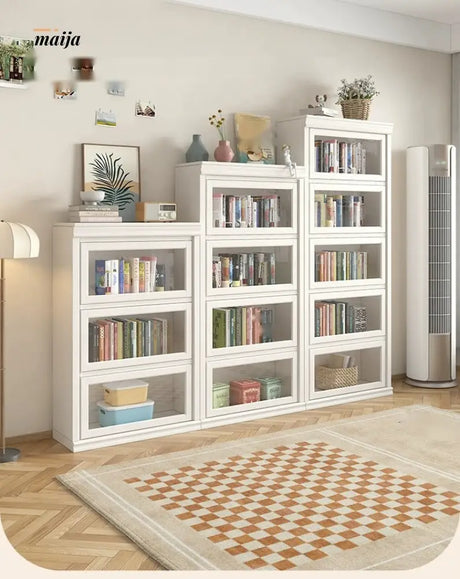 MEIHOUSE Dust-Proof Bookcase Glass Door Standing Cabinet from MEIHOUSE