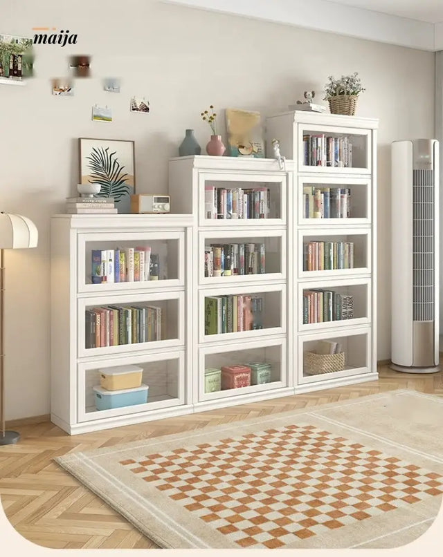 MEIHOUSE Dust-Proof Bookcase Glass Door Standing Cabinet from MEIHOUSE
