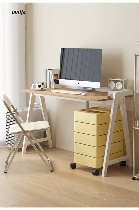 LOWERLEFT Solid Wood Writing Desk from Lower Left