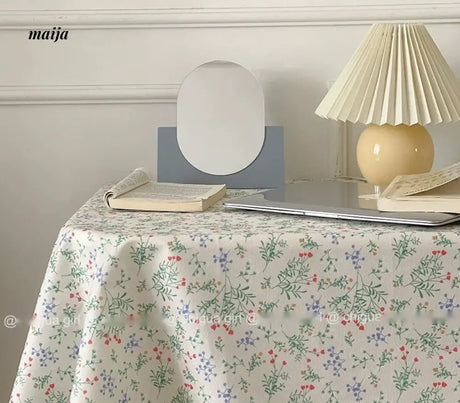 MELONGIRL INS Wind French Broken Flower Table Cloth from MELONGIRL