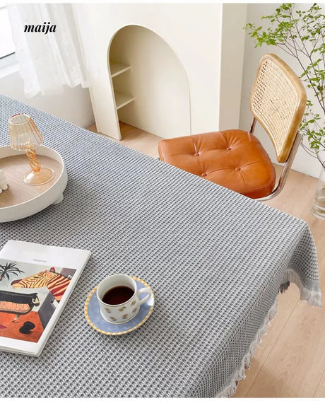 MAN YUE HOME Japanese Rectangular Cotton Coffee Tablecloth from MAN YUE HOME